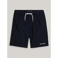 Tommy Hilfiger Boys Pull On Monotype Woven Short - Desert Sky, Navy, Size 14 Years