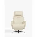 John Lewis Repose Zero Gravity Power Recliner Leather Chair, Stone Leather