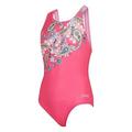 Zoggs Junior Girls Flyback Swimsuit, Pink, Size 6 Years, Women