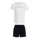 Tommy Hilfiger Girls Essential Short Sleeve T-Shirt And Short Set - Desert Sky, Navy, Size Age: 5 Years, Women