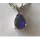 Purple Velvet Swarovski Crystal Sterling Silver Pendant/Necklace