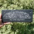 Personalised Veggie & Flower Slate Garden Sign