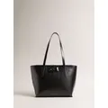 Ted Baker Beanne Bow Detail Leather Shopper Bag, Black