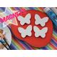 4 Pk Blank Butterfly Magnets, Paint Your Own Fridge Magnets