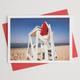 Beach Santa Christmas Cards & Gift Enclosures