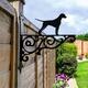 Dalmatian Hanging Basket Bracket, Dog Bracket For Garden, Gift Garden Lover, Metal Decor