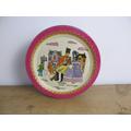 Vintage Mackintosh's Quality Street Round Tin. Lovely Illustrations. Sweet Tin For Chocolates & Toffees. 7 Inch Diameter