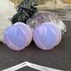 Lavender Opalite Single Flare Plugs With Clear O-Ring | Stn-741 - 6G, 4G, 2G, 0G, 00G, 7/16", 1/2", 9/16", 5/8