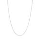 1.05mm Diamond Cut Round Wheat Chain Necklace Real 14K White Gold