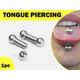 Tongue Ring, Piercing Big Gauge Barbells Bars, Jewelry -4G To 0G