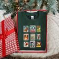 Christmas Sweatshirt, Stamp Gift For Collector, Sweater, Holiday Crewneck Sweatshirt