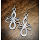 Celtic Angel - Wirework Earrings Customize Your Color Bridal Wedding