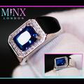 Blue Diamond Ring | Mens Iced Out Womens Big