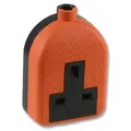 Pro Elec - 1-Gang Rubber Trailing Socket 13A 250V Orange