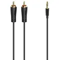 Hama - Gold Plated Stereo 3.5mm Jack To 2X Rca Audio Lead, 1.5M