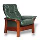 Green stressless Leather Ekornes 'Windsor' Recliner chair / armchair