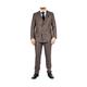 TruClothing Mens Classic Brown Double Breasted 2-Piece Suit Wool - Size 50 (Chest)