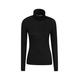 Mountain Warehouse Womens/Ladies Merino Wool Roll Neck Base Layer Top (Black) - Size 18 UK