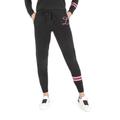 Crown of Edinburgh Cashmere Womens Track Pants Morningside Black L - Size Large