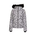 Dare 2B Womens/Ladies Glamorize III Leopard Print Padded Ski Jacket (Black/White) - Size 6 UK