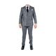 TruClothing Mens Classic Grey Double Breasted 2-Piece Suit Wool - Size 42 (Chest)