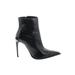 Zara Ankle Boots: Black Solid Shoes - Women's Size 39 - Pointed Toe