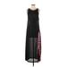 Pitusa Casual Dress - Maxi: Black Graphic Dresses - New - Women's Size P Petite