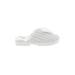Muk Luks Mule/Clog: Slip-on Platform Casual White Shoes - Women's Size 7 - Round Toe