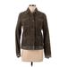 Eddie Bauer Jacket: Short Brown Print Jackets & Outerwear - Women's Size X-Small