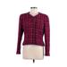 Chanel Boutique Jacket: Short Purple Plaid Jackets & Outerwear - Women's Size 44