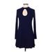 Forever 21 Casual Dress - Fit & Flare: Blue Dresses - Women's Size Medium