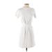 Vince. Casual Dress - A-Line: White Print Dresses - Women's Size X-Small