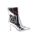Azalea Wang Boots: Silver Shoes - Women's Size 10 - Pointed Toe