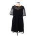 American Eagle Outfitters Cocktail Dress - Mini: Black Solid Dresses - Women's Size Medium