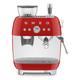 Smeg EGF03RDUK Freestanding Retro Espresso Coffee Machine With Grinder - RED