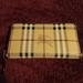 Burberry Accessories | *Authentic* Burberry-Large Haymarket Ziggy Leather Wallet | Color: Red/Tan | Size: Os