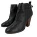 Coach Shoes | Coach Hewes Safari Black Leather Ankle Boots Size 8 | Color: Black/Silver | Size: 8