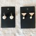 Kate Spade Jewelry | 2prs Kate Spade Faux Pearl Gold Tone Earrings | Color: Gold/White | Size: Os