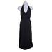 Anthropologie Dresses | Anthropologie Women's Halter Neck Midi Dress Sleeveless Black Size Medium | Color: Black | Size: M