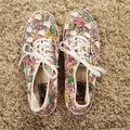 Vans Shoes | Hello Kitty Vans Shoes Sneakers | Color: Green/Pink | Size: 8