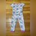 Disney Pajamas | Disney Stitch Toddler Girl’s Pjs Guc Size 5t/3t Read | Color: Blue/Pink | Size: 3tg