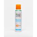 Garnier Ambre Solaire SPF 50+ Sensitive Advanced Hypoallergenic Dry Mist Sun Cream Spray 150ml-No colour