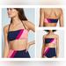 Anthropologie Swim | Anthropologie X Flagpole Colorblock Maya Bandeau Bikini Swim Top | Color: Blue/Pink | Size: L