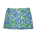 Lilly Pulitzer Skirts | A2 Auth Lilly Pulitzer Blue Grn Floral Grasshopper Bee Back Zip Mini Skirt Sz 2 | Color: Blue/Green/White | Size: 2