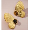 Anthropologie Jewelry | Anthropologie Butterfly Stud Earrings | Color: Gold | Size: Os