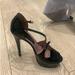 Gucci Shoes | Gucci Black Patent Heels - Vernice Crystal Authentic Size 37 | Color: Black | Size: 7