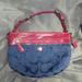 Coach Bags | Coach Laura Signature Jacquard Hobo Bag Blue&Pink F14938 +Fob Hangtag | Color: Blue/Pink/Red/Silver/Tan | Size: Os