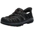 Skechers USA Men's Men's Tresmen-Norvick Fisherman Sandal, Black, 9.5 UK