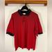 Disney Shirts | Disney Polo Shirt Adult Extra Large Red Black Mickey Mouse Casual Mens Xl | Color: Black/Red | Size: Xl