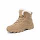 Men’s Tactical Boots, Men's Military Tactical Boots Durable Suede Leather Military Work Boots Breathable Desert Boots Lightweight Hiking Boots (Color : Brown, Size : 7 UK)